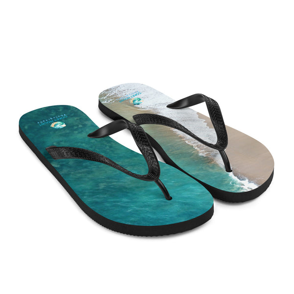 "Canoe Beach" Flip-Flops